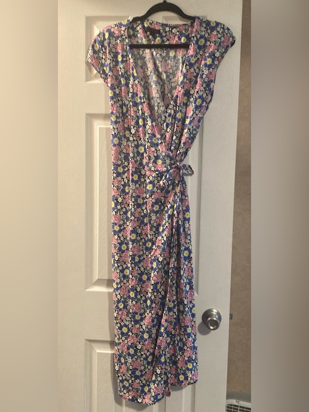J. Crew Floral Wrap Dress L